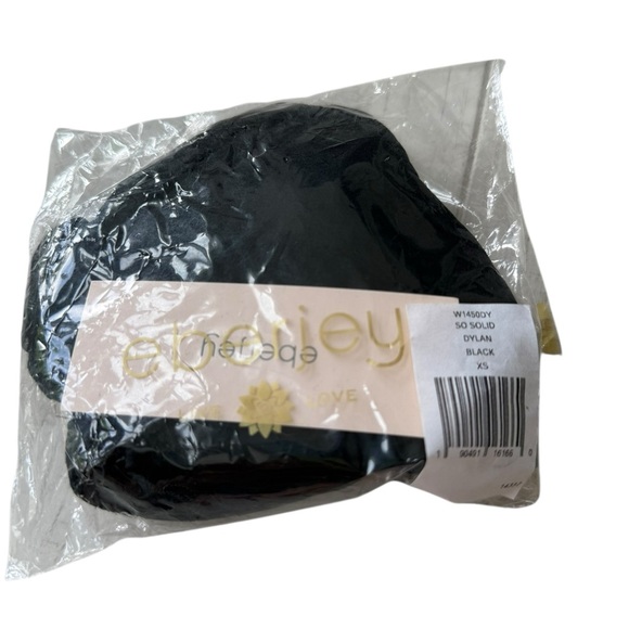 NWT Eberjey Women’s So Solid Dylan Bikini Top in Black in size XS - Picture 8 of 8